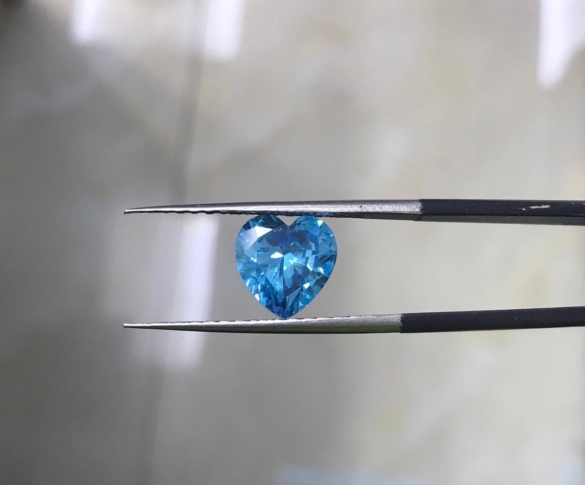 Aquamarine Heart Facetex 4x4mm - Épta