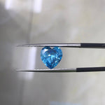 Aquamarine Heart Facetex 4x4mm - Épta